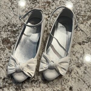 Janie and Jack White Bow Dress Shoes